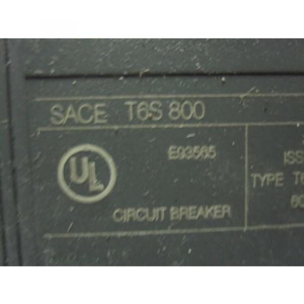 ABB SACE Tmax T6S 800 Circuit Breaker T6S600BW PR221DS #2 image