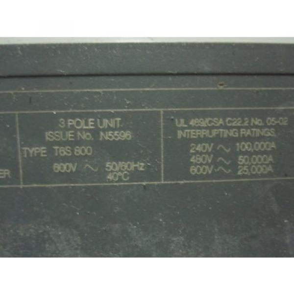 ABB SACE Tmax T6S 800 Circuit Breaker T6S600BW PR221DS #3 image