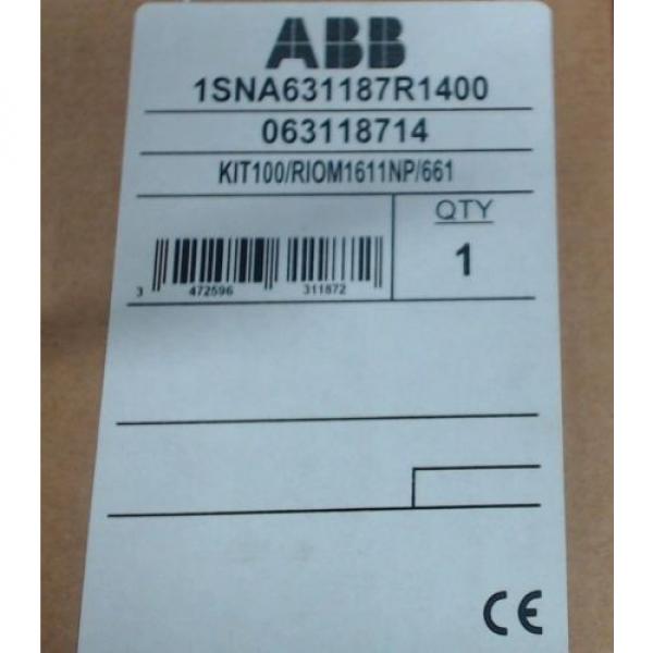 NIB ABB 1SNA631187R1400  002108010 RIOM 1611/P-24VDC - 60 day warranty #1 image