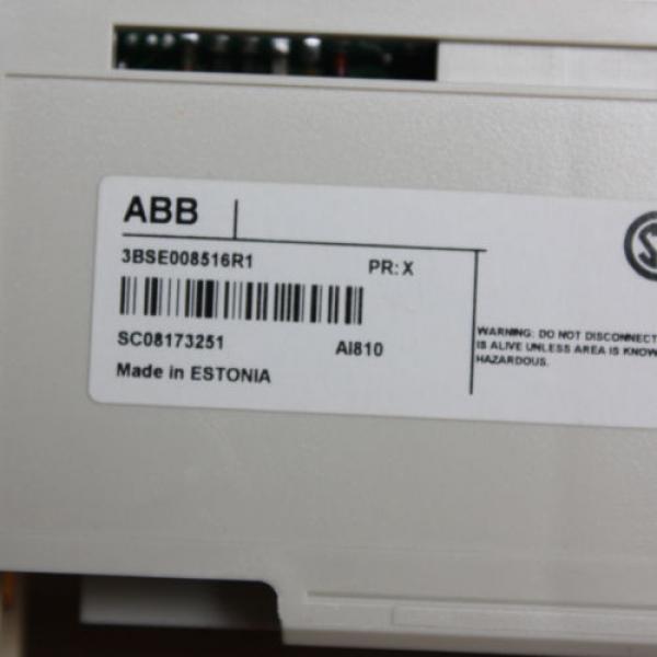 ABB S800 I/O 3BSE008516R1 INPUT MODULE ANALOG AI810 0- 20mA 0-10V #3 image