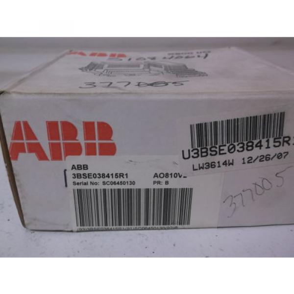 ABB 3BSE038415R1 OUTPUT MODULE ANALOG *NEW IN BOX* #1 image