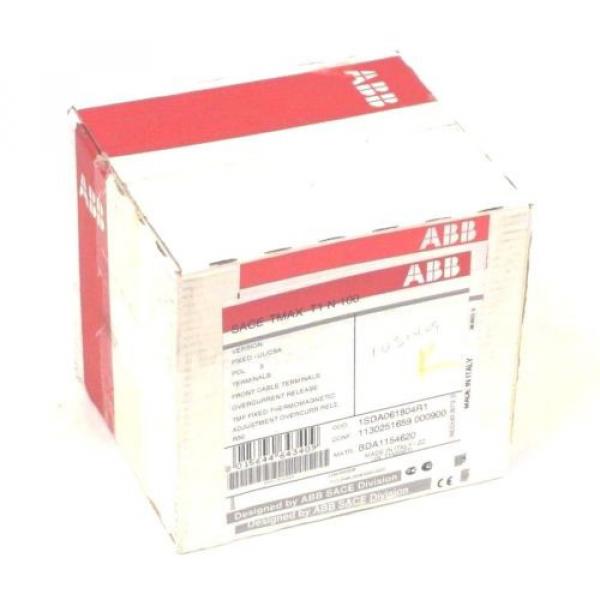 NEW ABB 1SDA061804R1 CIRCUIT BREAKER SACE TMAX T1 N 100 #1 image