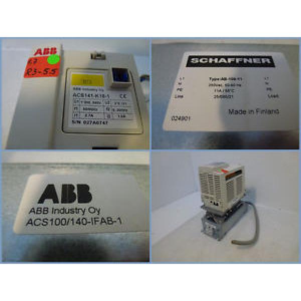 ABB ACS141-K18-1 Frequenzumrichter + Line-Filter Schaffner AB-109-11 #1 image