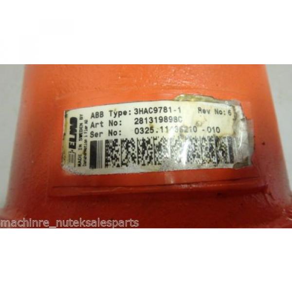 ABB ROBOTICS ROBOTIC SERVO MOTOR 3HAC9781-1  REV 6_281319898C #3 image