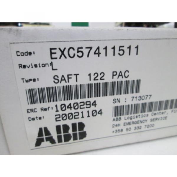 ABB PULSE AMPLIFIER BOARD SAFT 122 PAC *USED* #2 image