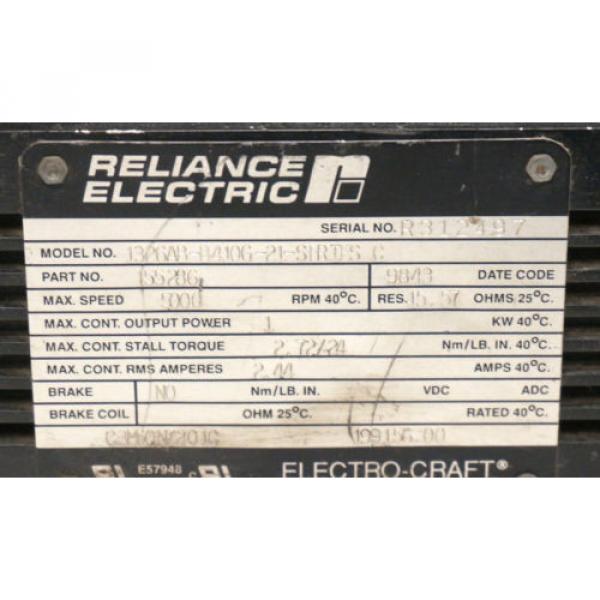 RELIANCE ELECTRIC 1326AB-B410G-21-SERIES C SERVO MOTOR 155286, 1326ABB410G21 #4 image