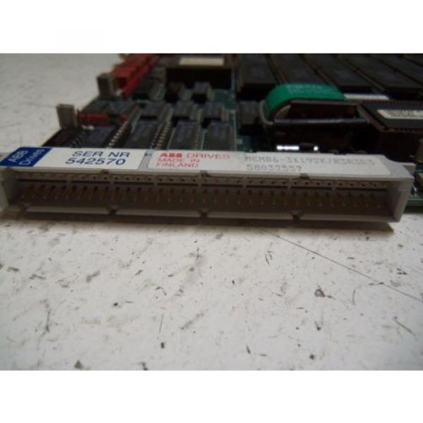 ABB MEM86-3X192K MEMORY BOARD *USED* #3 image