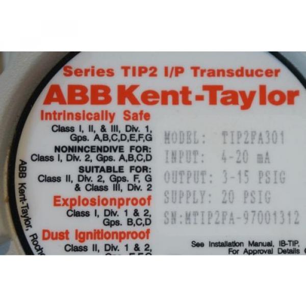 NEW ABB KENT-TAYLOR TIP2FA301 TRANSDUCER #2 image