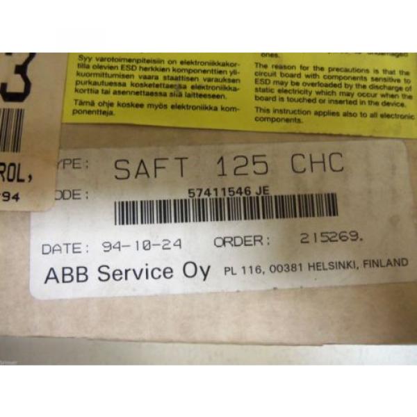 ABB CHOPPER CONTROL CARD SAFT-125-CHC *USED* #4 image