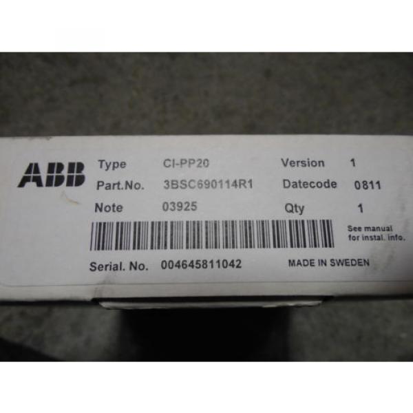 NEW ABB CI-PP20 Ethernet Expansion Card 3BSC690114R1 #5 image