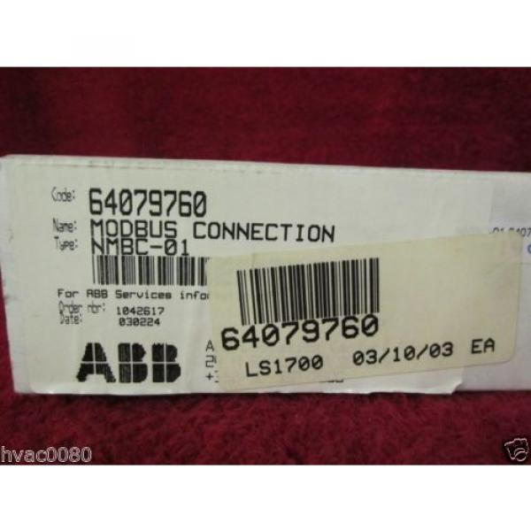 ABB NMBC-01 MODBUS CONNECTION 64079760 NEW SURPLUS #3 image