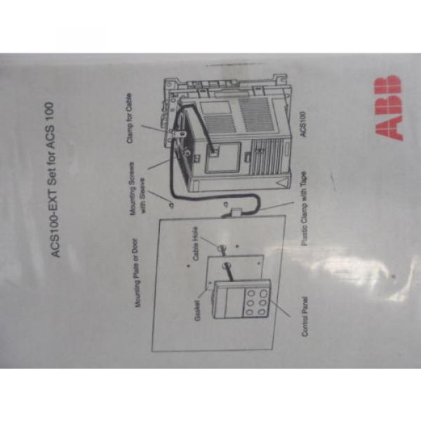 New ABB ACS100-EXT Set , Control Panel Extension Cable, ACS100 cable #3 image