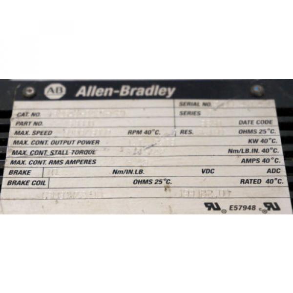 ALLEN BRADLEY 1326AB-B420H-21 SERVO MOTOR 163330, 1326ABB420H21 #4 image