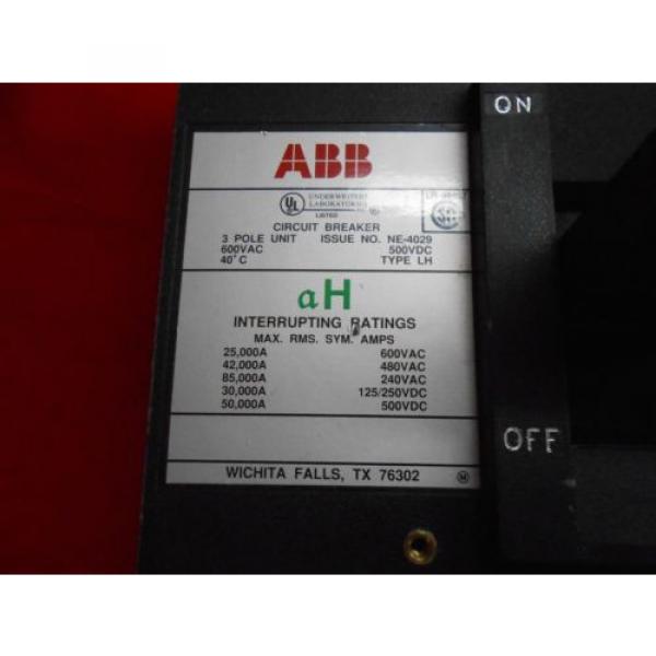 ABB LHB63600S  600AMP 600VAC 3-POLE MAGNETIC ADJ. TRIP  CIRCUIT BREAKER #4 image