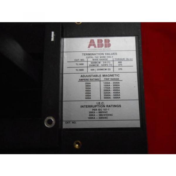 ABB LHB63600S  600AMP 600VAC 3-POLE MAGNETIC ADJ. TRIP  CIRCUIT BREAKER #5 image