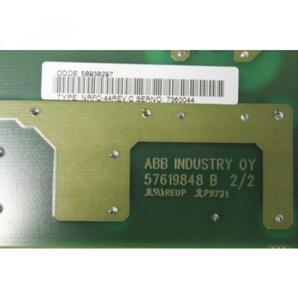 ABB ASEA BROWN BOVERI CONTROL CIRCUIT BOARD 58938297 NRFC-44REV NRFC-44 REV C #3 image