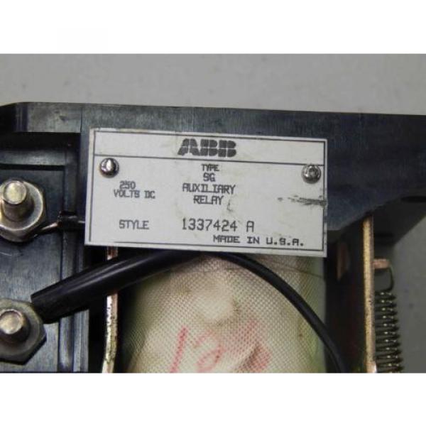 #723 ABB 1337424 A Type SG Auxiliary Relay ​250Vdc #3 image