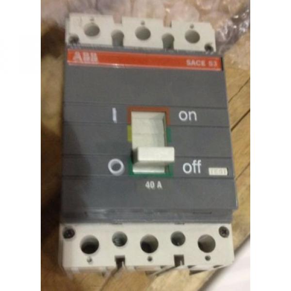 ABB SACE S3 BREAKER S3N 40A 600VAC 3 POLE #1 image