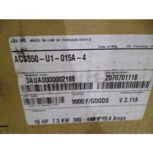 ABB ACS550-U1-015A-4 DRIVE 10 HP *NEW IN BOX* #2 image