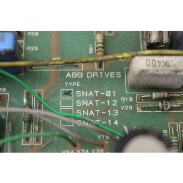 ABB ASEA BROWN BOVERI DRIVE POWER SUPPLY CIRCUIT BOARD SNAT-01 SNAZ-01O #2 image