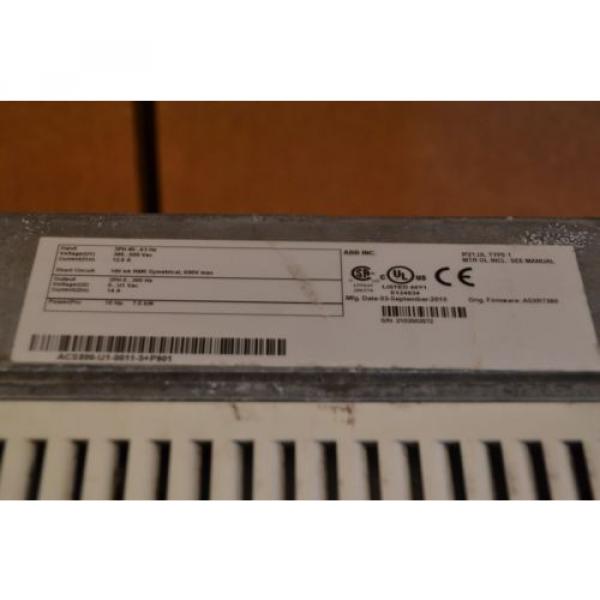 ABB ACS800-U1-0011-5+P901 ACS800U100115P901 ACS800 3PH 10 HP 7.5kw 10hp DRIVE #7 image