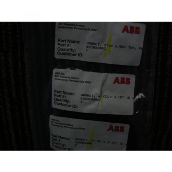 ABB 4 GASKETS  455B22003 -455B22002-455B22002    *NEW IN FACTORY BAG* #1 image