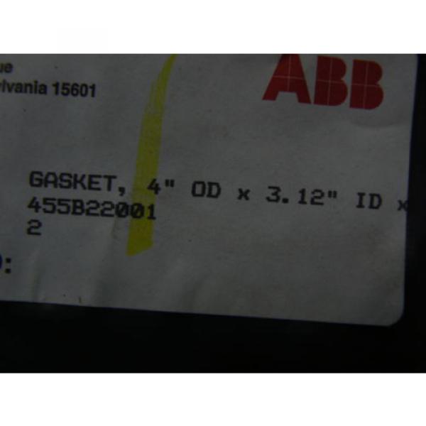 ABB 4 GASKETS  455B22003 -455B22002-455B22002    *NEW IN FACTORY BAG* #4 image