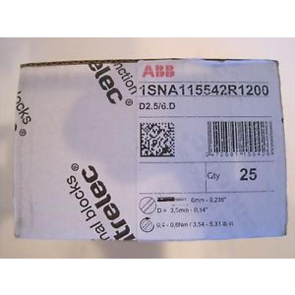 25 NEW ABB 1SNA115542R1200 TERMINAL BLOCKS #1 image