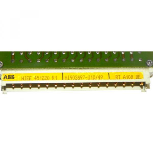 ABB HIEE451220R1 DIODE BOARD HI903897-310/49, RT A108 BE #4 image