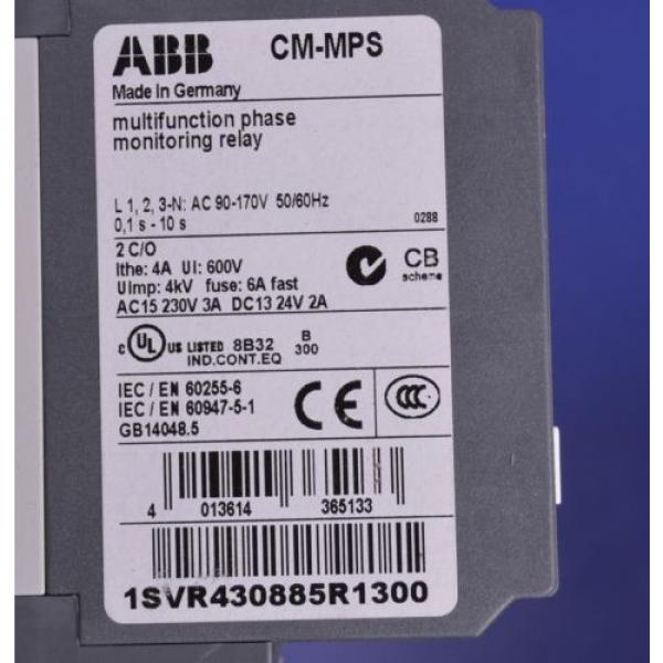 ABB Multifunction Phase Monitoring Relay 0.1s - 10s  1SVR430885R1300 #3 image