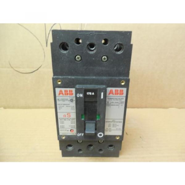 ABB Circuit Breaker TF3225 RT-594 175A 175 A Amp 3P 480/690 VAC 500 VDC Used #1 image
