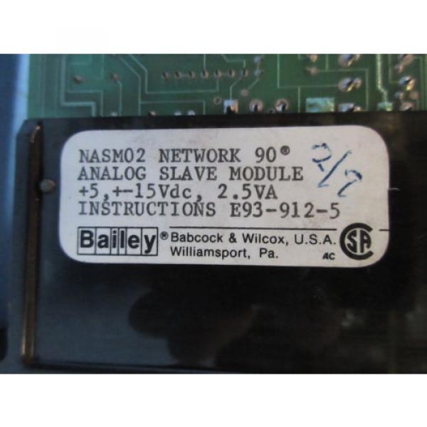 Bailey NASM02 Network 90 Analog Slave mV/TC Module 6634744G1 ABB Symphony infi90 #2 image