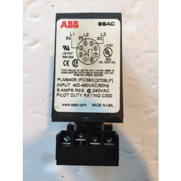 Used ABB SSAC PLM9405 Three Phase Voltage Monitor #2 image