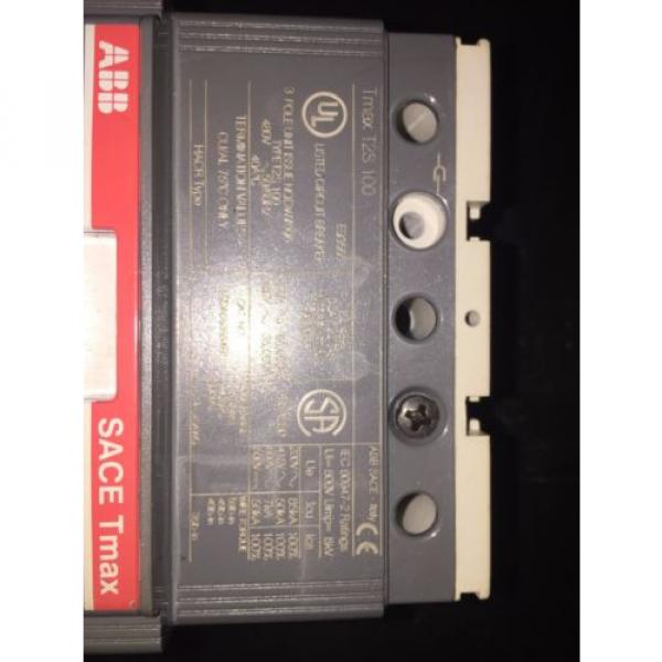 ABB 100A SACE TMAX Breaker 3 phase #8 image