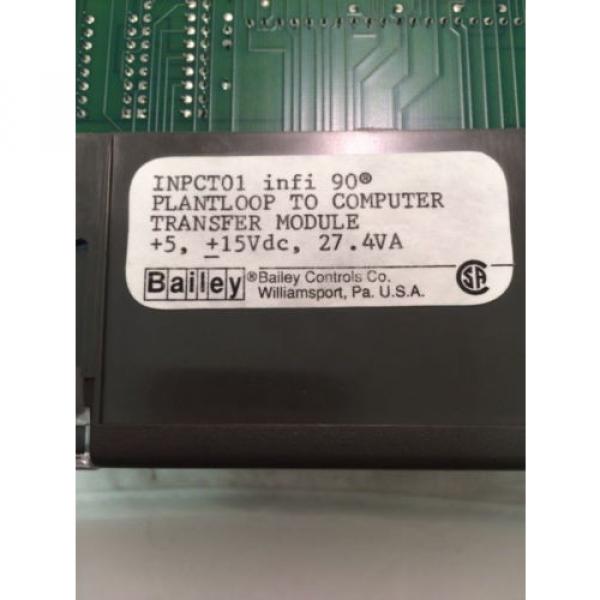 ABB Bailey Infi 90 Plant Loop to Computer Transfer Module INPCT01 #3 image