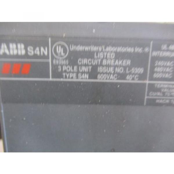 ABB S4N SACE PR211 100 AMP CIRCUIT BREAKER AB00533981 #2 image