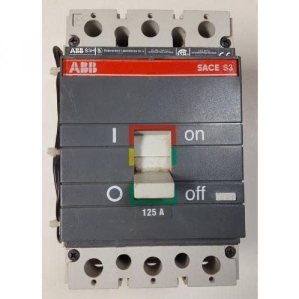 ABB SACE S3 2 Pole Circuit Breaker 125 Amp 400 Volt AC #1 image