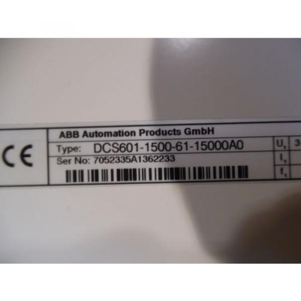 ABB DCS 600 (1400HP) DC MOTOR DRIVE TYPE:DCS601-1500-61-15000A0 600VAC PH:3 USED #3 image