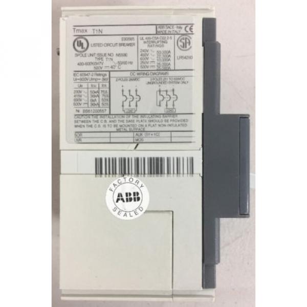 ABB Tmax T1N E93565 Circuit Breaker 60 Amp 3 Pole N5596 480-600Y/347V 50/60 Hz #4 image