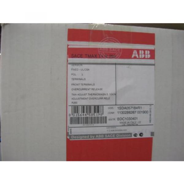 ABB T4N250TW Circuit Breaker 250A 3P 480/600 #4 image