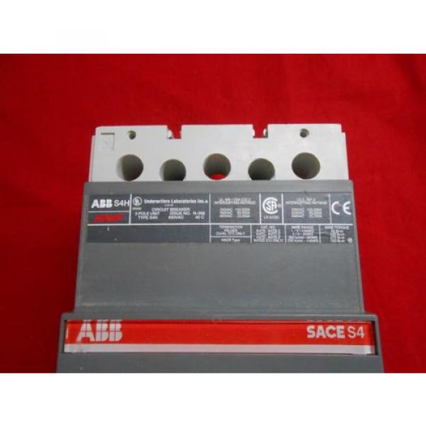 ABB  S4H250CW BREAKER  S4H 250AMP  3P  LSI S4H250BW #4 image