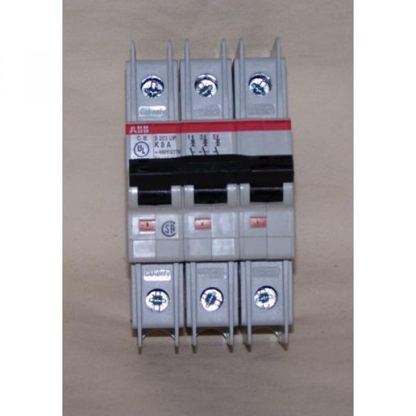 ABB S203 UP K 8 A 480Y/277V 3 Pole Circuit Breaker #1 image