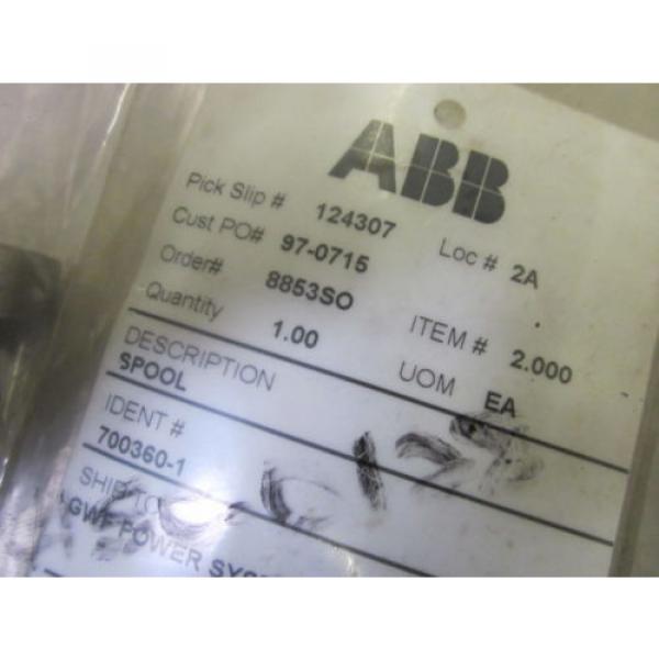 ABB 700360-1 SPOOL *NEW IN A BAG* #2 image
