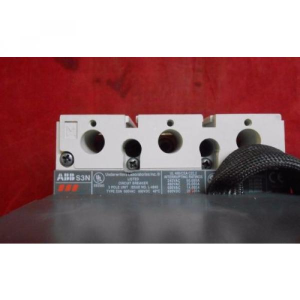 tested ABB S3N150TW  BREAKER W/120V MOTOR OPERATOR &amp; AUX. SWITCH 120V UVR #5 image