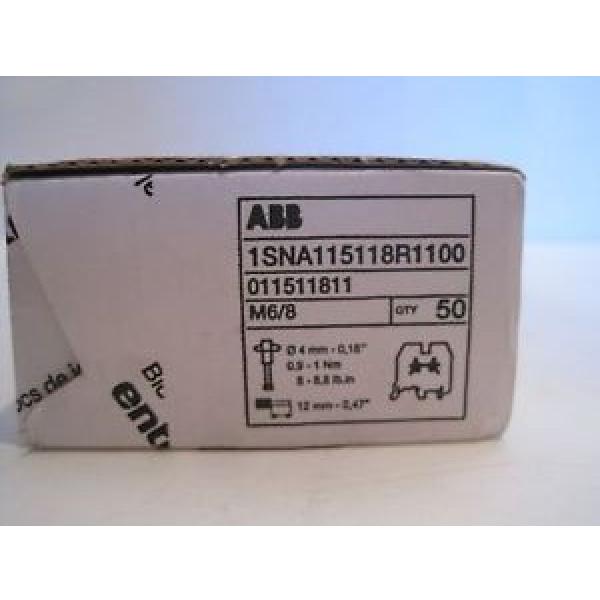 50 NEW ABB 1SNA115118R1100 TERMINAL BLOCKS #1 image