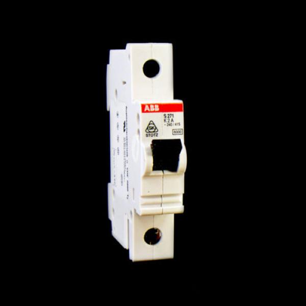 Asea Brown Boveri ABB Din Rail Circuit Breaker 2 Amp Single Pole S271 K2A #1 image