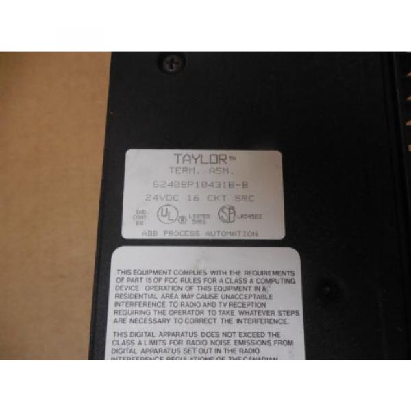 ABB Taylor Electric Module 24VDC 6240BP10421B-G IC660EBD022 w. 6240BP10431B-B #3 image