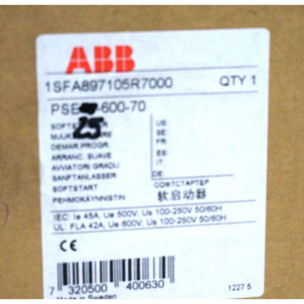 NEW ABB 1SFA897105R7000 SOFTSTARTER DRIVE PSE-25-600-70 PSE2560070 #3 image