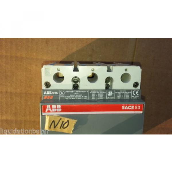 ABB BREAKER SACE S3 S3N 80A YO 24 VDC/AC AUX 3A 400 VAC #2 image