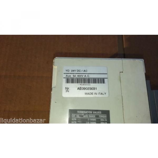 ABB BREAKER SACE S3 S3N 80A YO 24 VDC/AC AUX 3A 400 VAC #3 image